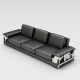 Cowhide luxury 3 seater sofa