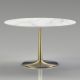 Nero 48 White Marble Dining Table