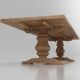 Salvaged Wood Trestle Extension Dining Table