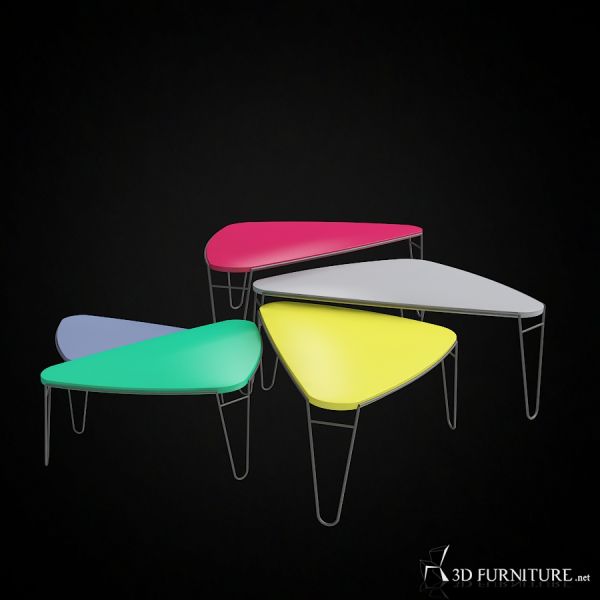 3D Charlotte Perriand Petalo table