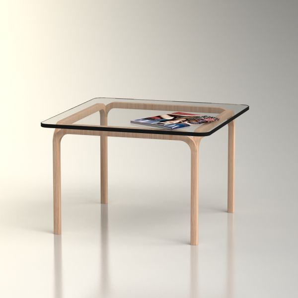 3D Alvar Aalto Y805B Glass Table