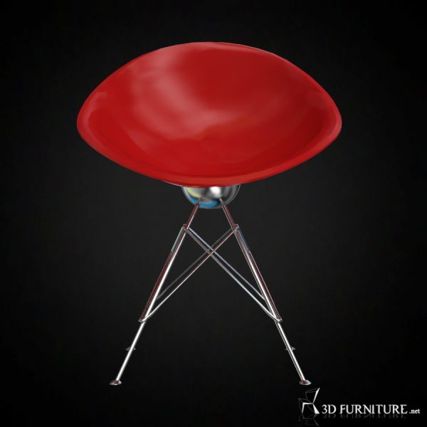 Paire de chaises pivotantes Eros jaunes de Philippe Starck, Kartell