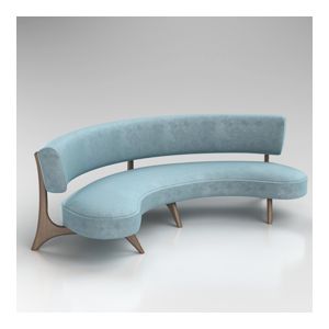 Kagan Floating Curved Sofa