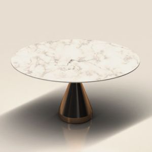 Silhouette Pedestal Oval Dining Table