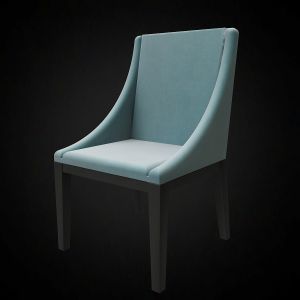 West Elm Curved Upholstered Chair