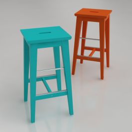 3D Ikea Bosse bar stool